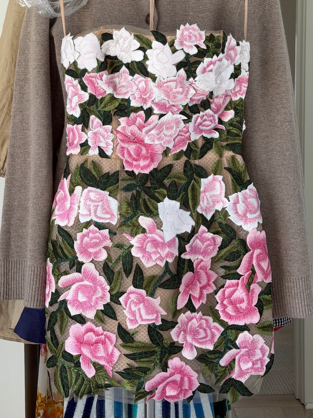 Oscar de la renta gardenia cocktail dress